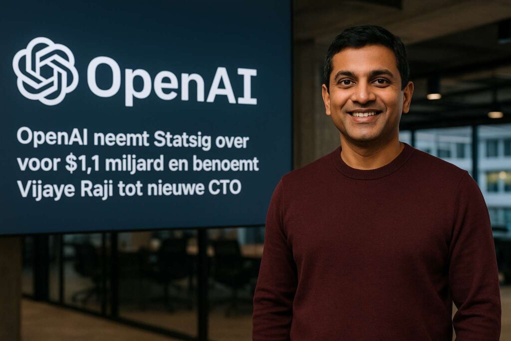 Statsig overname door OpenAI: Vijaye Raji benoemd tot CTO Applications
